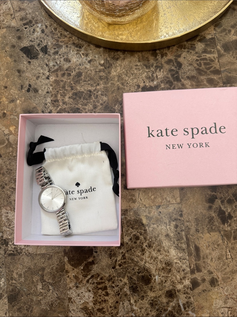 Kate Spade  Silver Round Dial Women's Bracelet Watch